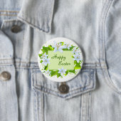 Prettig Pasen, Paaslelies Ronde Button 7,6 Cm (In situ)