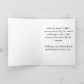 Prettig Pasen Pasen Kaart Christelijke Religieuze (Binnen)