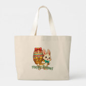 Prettig Pasen - Pasen Tote Tas (Achterkant)