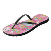 Prettig Pasen - Patroon Funny Bunny And Eggs Teenslippers (Schuin)