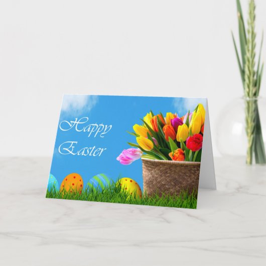 Prettig Pasen, populair ontwerp Kaart (Voorkant)