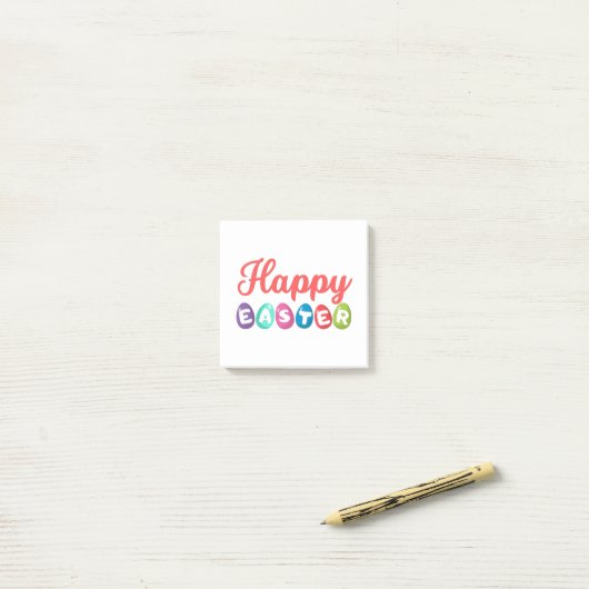 Prettig Pasen Post-it® Notes (Op bureau)