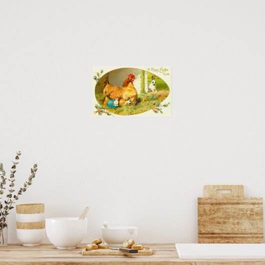 Prettig Pasen Poster (Keuken)