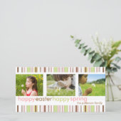 Prettig Pasen Prettig Voorjaar Fotokaart Groet Feestdagenkaart (Staand voorkant)
