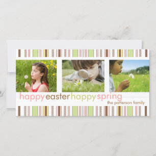 Prettig Pasen Prettig Voorjaar Fotokaart Groet Feestdagenkaart