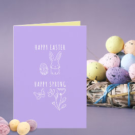 Prettig Pasen, prettige lente Kaart
