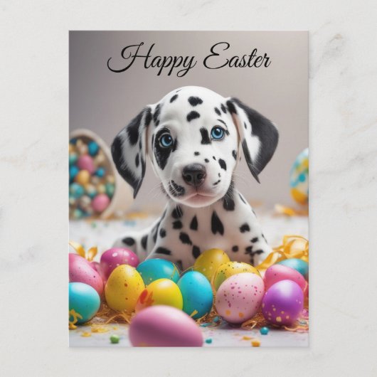Prettig Pasen puppy Feestdagenkaart (Voorkant)