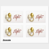 Prettig Pasen Rechthoekige Sticker (Vel)