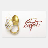 Prettig Pasen Rechthoekige Sticker (Voorkant)