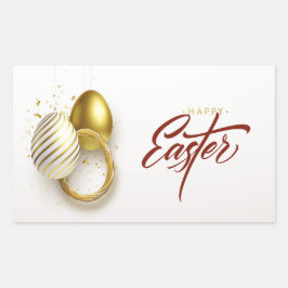 Prettig Pasen Rechthoekige Sticker