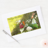 Prettig Pasen Rechthoekige Sticker (Envelop)