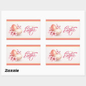 Prettig Pasen Rechthoekige Sticker (Vel)