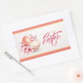 Prettig Pasen Rechthoekige Sticker (Envelop)