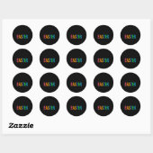 Prettig Pasen Ronde Sticker (Vel)