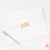 Prettig Pasen Ronde Sticker (Envelop)