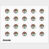 Prettig Pasen Ronde Sticker (Vel)