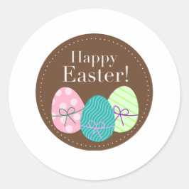 Prettig Pasen Ronde Sticker