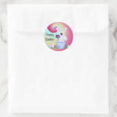 Prettig Pasen Ronde Sticker (Tas)