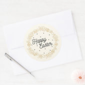 Prettig Pasen Ronde Sticker (Envelop)