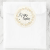 Prettig Pasen Ronde Sticker (Tas)