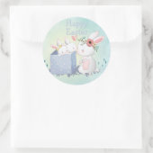 Prettig Pasen Ronde Sticker (Tas)