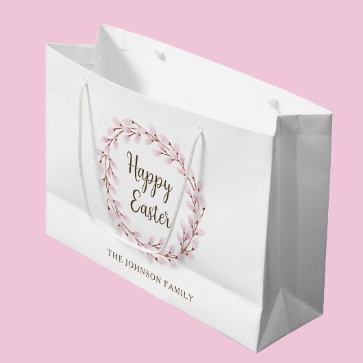 Prettig Pasen Roze Katwilg Groot Cadeauzakje