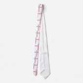 Prettig Pasen Roze Kruis met Lelies Stropdas (Achterkant)