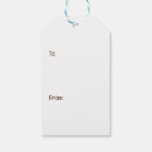 Prettig Pasen Schih Tzu Honden Cadeaulabel (Achterkant)