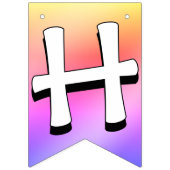 Prettig Pasen Slinger Pasen Konijn Decoratie Vlaggetjes (Tweede vlag)