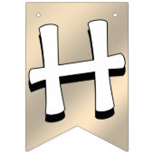 Prettig Pasen Slinger Vaandel Paas Konijn Decorati Vlaggetjes (Tweede vlag)