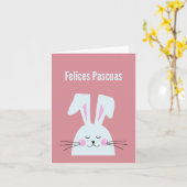 Prettig Pasen, Spaans Gelukkig Pasen Kaart (Gele Bloem)