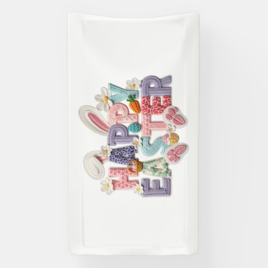 Prettig Pasen Spandoek (Verticaal)
