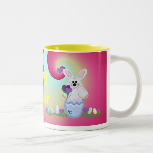 Prettig Pasen Tweekleurige Koffiemok (Rechts)