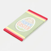 Prettig Pasen Vakantie Konijn Bloemen Post-it® Notes (Schuin)