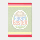 Prettig Pasen Vakantie Konijn Bloemen Post-it® Notes (Voorkant)