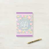 Prettig Pasen Vakantie Konijn Bloemen Post-it® Notes (Op bureau)