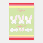 Prettig Pasen Vakantie Konijn Bloemen Post-it® Notes (Voorkant)