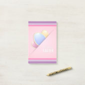 Prettig Pasen Vakantie Konijn Bloemig Post-it® Notes (Op bureau)