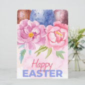 Prettig Pasen Vakantiekaart Feestdagenkaart (Staand voorkant)