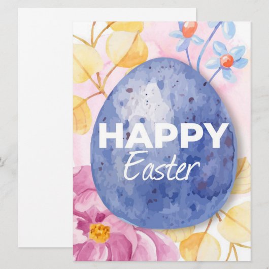 Prettig Pasen Vakantiekaart Feestdagenkaart (Voorkant / Achterkant)