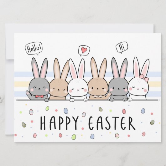 Prettig Pasen Vakantiekaart Feestdagenkaart (Voorkant)