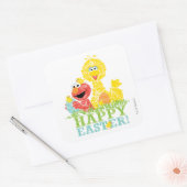 Prettig Pasen van Elmo & Pino Vierkante Sticker (Envelop)