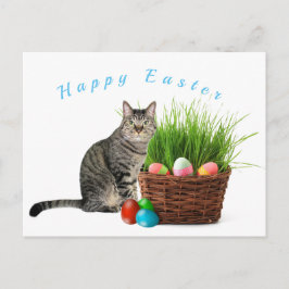 Prettig Pasen van je kat Postkaart