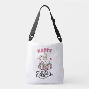 Prettig Pasen van lieve Paashaas Crossbody Tas