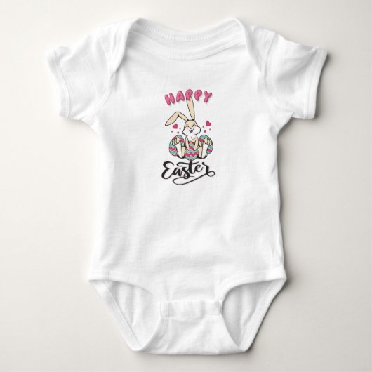 Prettig Pasen van lieve Paashaas Romper (Voorkant)
