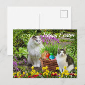 Prettig Pasen van uw kattenfeest Briefkaart (Voorkant / Achterkant)