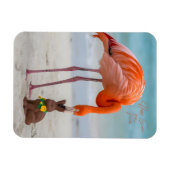 Prettig Pasen vanuit Florida Flamingo op het Stran Magneet (Horizontaal)