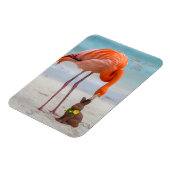 Prettig Pasen vanuit Florida Flamingo op het Stran Magneet (Linkerzijde)