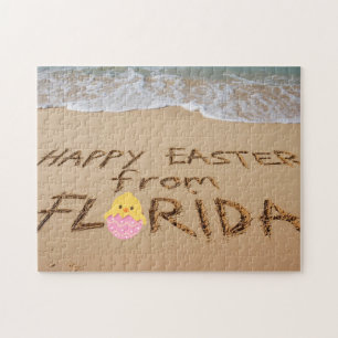 Prettig Pasen vanuit Florida Geschreven in het Zan Legpuzzel