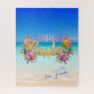 Prettig Pasen vanuit Florida Tropical Beach Legpuzzel